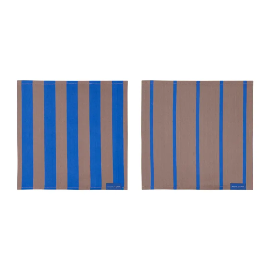 Torchon Stripes 33x33 cm lot de 2, Blush