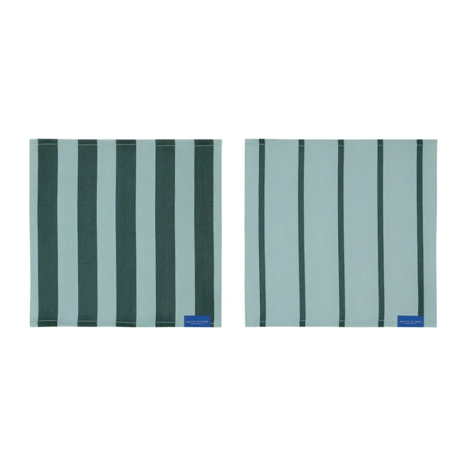 Torchon Stripes 33x33 cm lot de 2, Mint