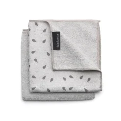 Torchons en microfibres Brabantia Lot de 2, Gris clair