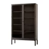 Trace SC88 Vitrine 120x192x40 cm, Dark stained oak