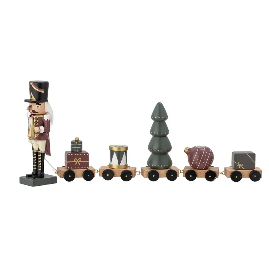 Train décoratif Casse-Noisette Vadim 50 cm, Vert