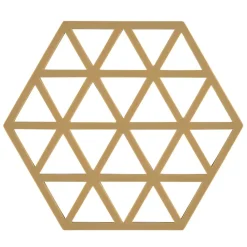 Triangles Dessous de plat 14x16 cm, Khaki