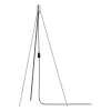 Trépied pour lampadaire Tripod, Acier brossé