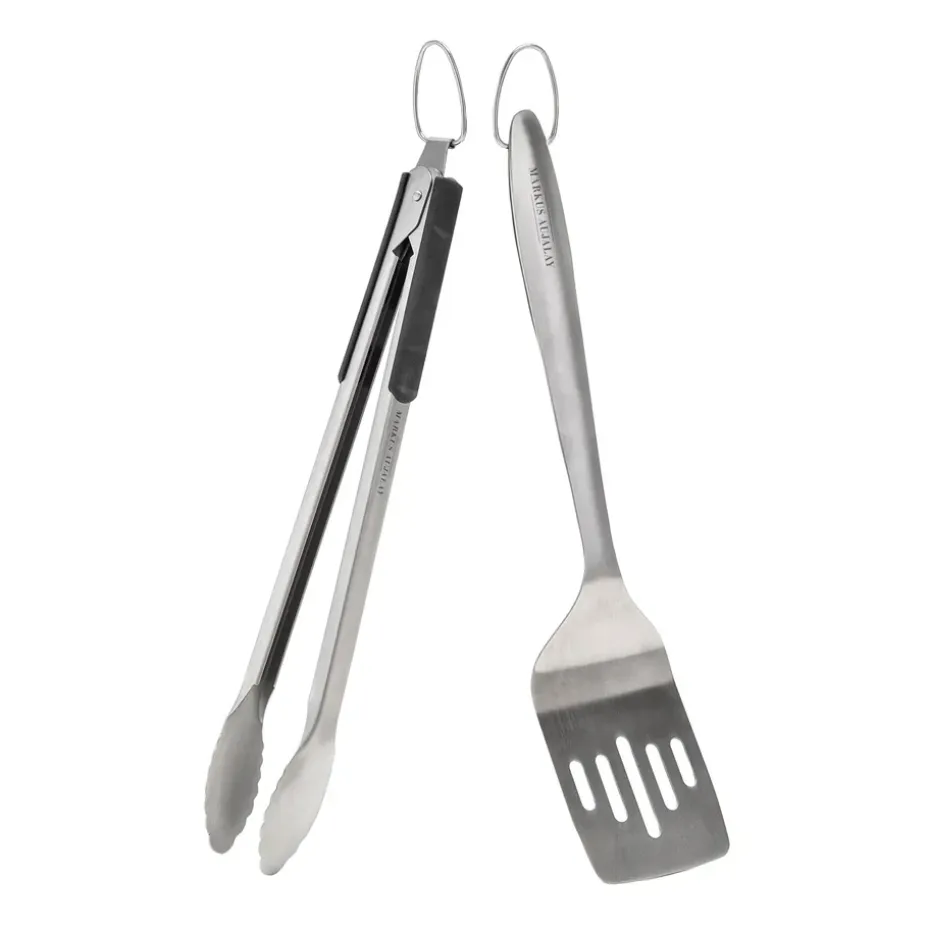 Ustensiles barbecue Markus BBQ 2 pièces 10x43 cm, Argenté