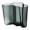 Vase Alvar Aalto gris foncé, 160 mm