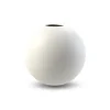 Vase blanc Ball, 10 cm