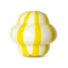 Vase Curlie 20 cm, Jaune