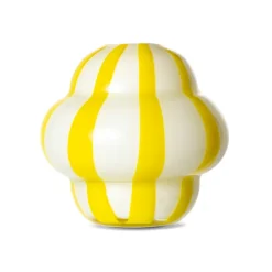 Vase Curlie 20 cm, Jaune