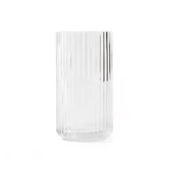 Vase Lyngby verre transparent, 20 cm
