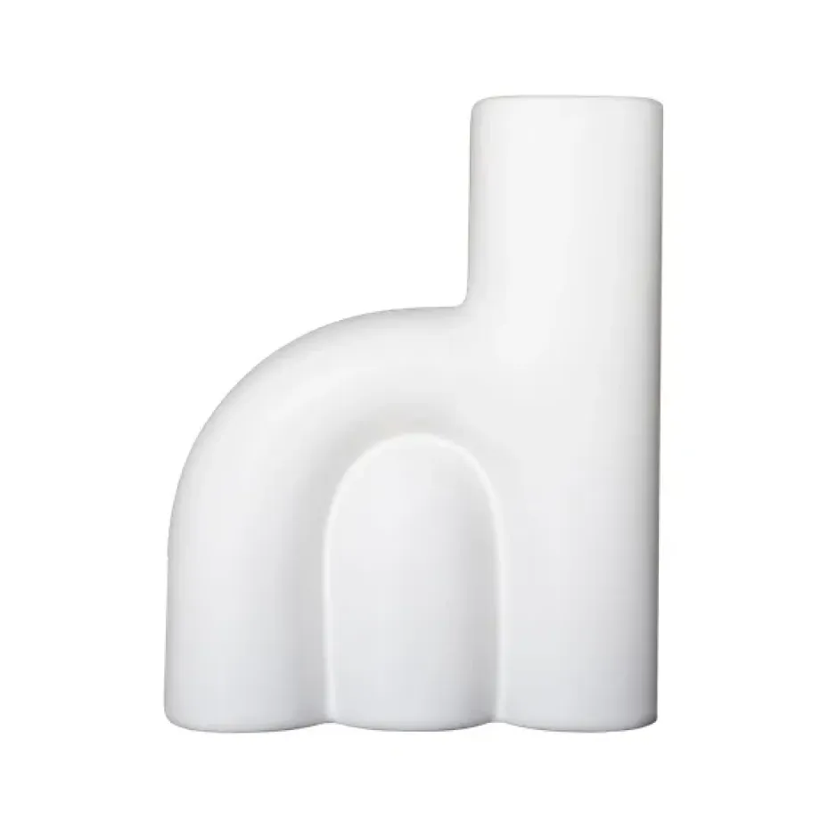 Vase Rope petit, White
