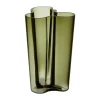Vase vert mousse Alvar Aalto, 251 mm