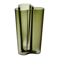Vase vert mousse Alvar Aalto, 251 mm