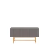 Vass 40 135 table d'appoint, storm grey, chêne blanc p2 support