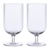 Verre à bière Ernst rainuré (2 pièces), Transparent