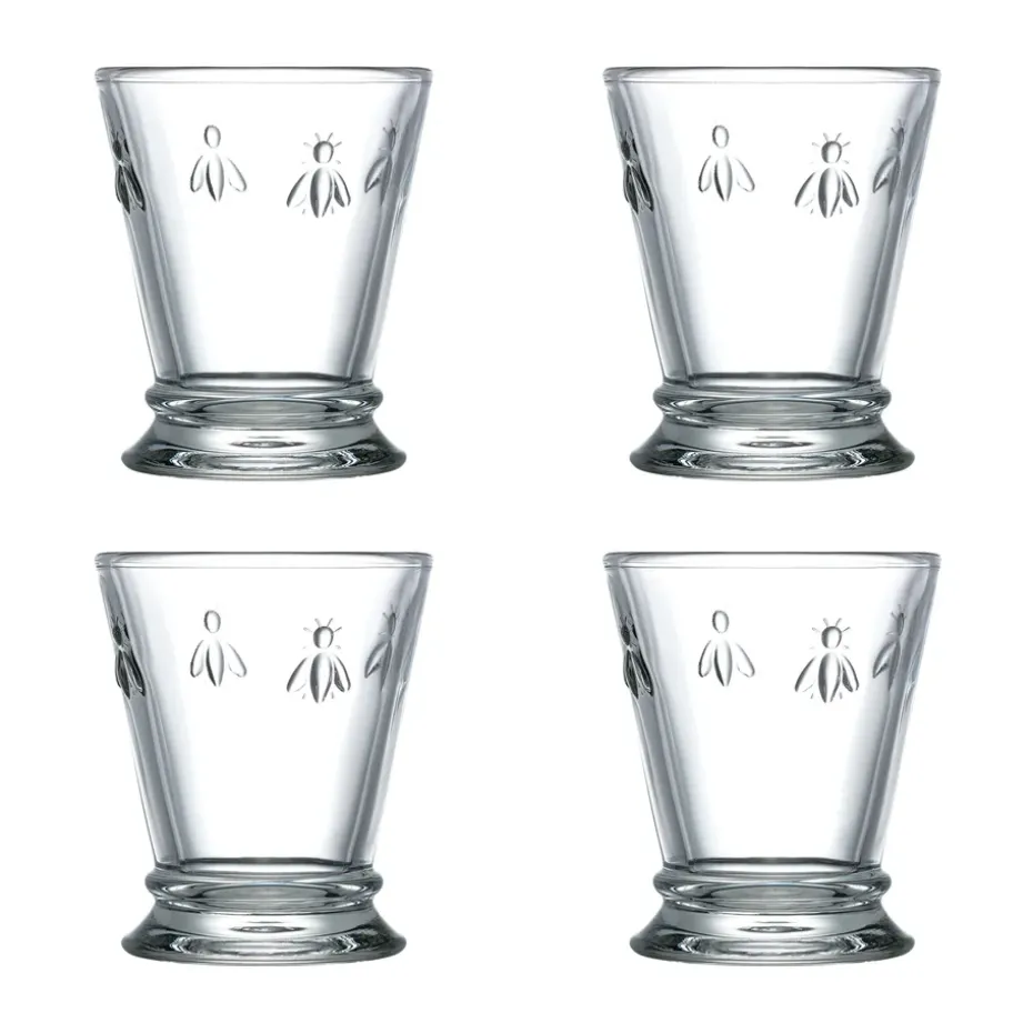 Verre à boire Abeille 26 cl, lot de 4, Transparent
