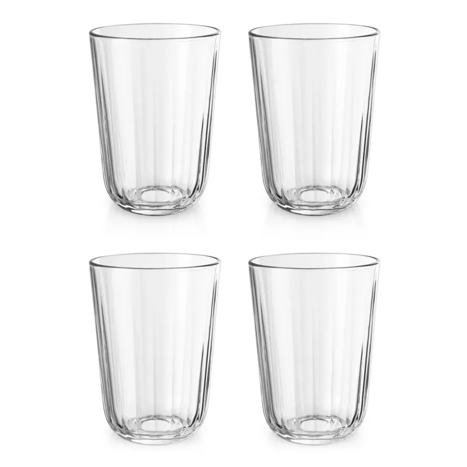 Verre à boire Facet 34 cl, pack de 4, Transparent