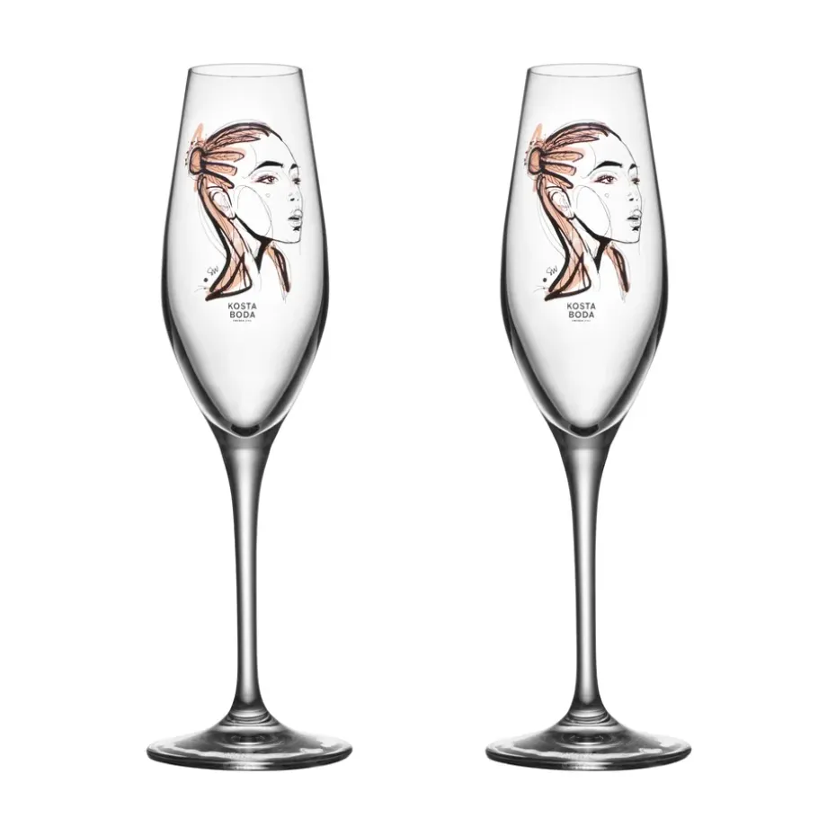Verre à champagne All about you 24 cl Lot de 2, Forever Yours