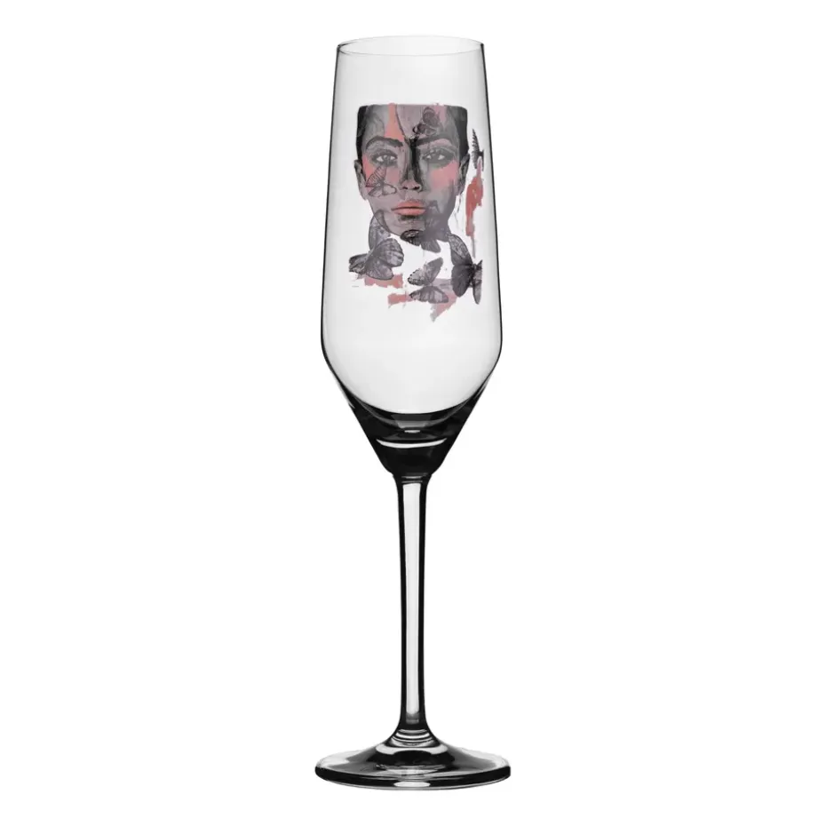 Verre à champagne Butterfly Queen, 30 cl