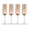 Verre à champagne Fuumi 22 cl lot de 4, Coffee - clair