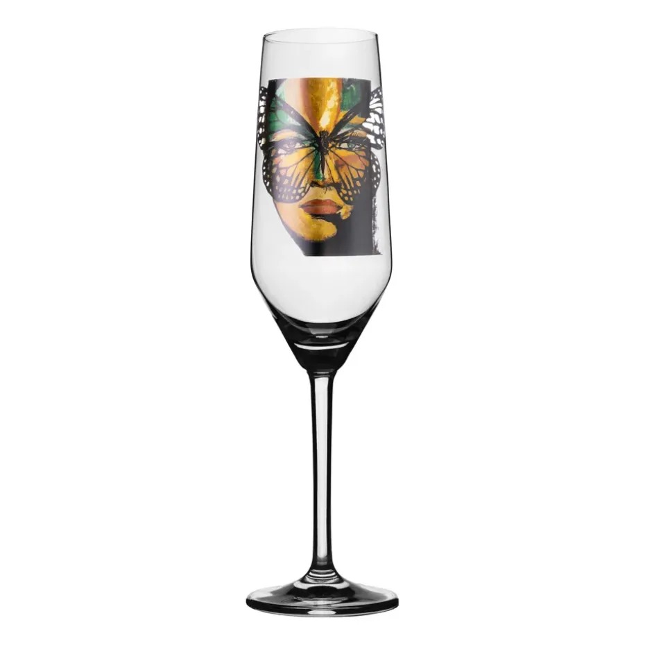 Verre à champagne Golden Butterfly 30 cl, Clear