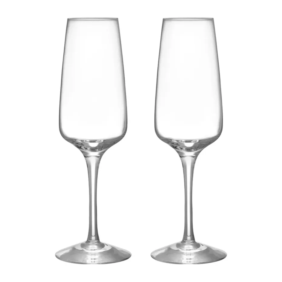 Verre à champagne Pulse 28 cl Lot de 2, Transparent