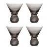 Verre à cocktail Corliss, lot de 4, Gris