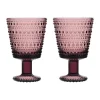 Verre à eau sur pied Kastehelmi 26cl lot de 2, Callune