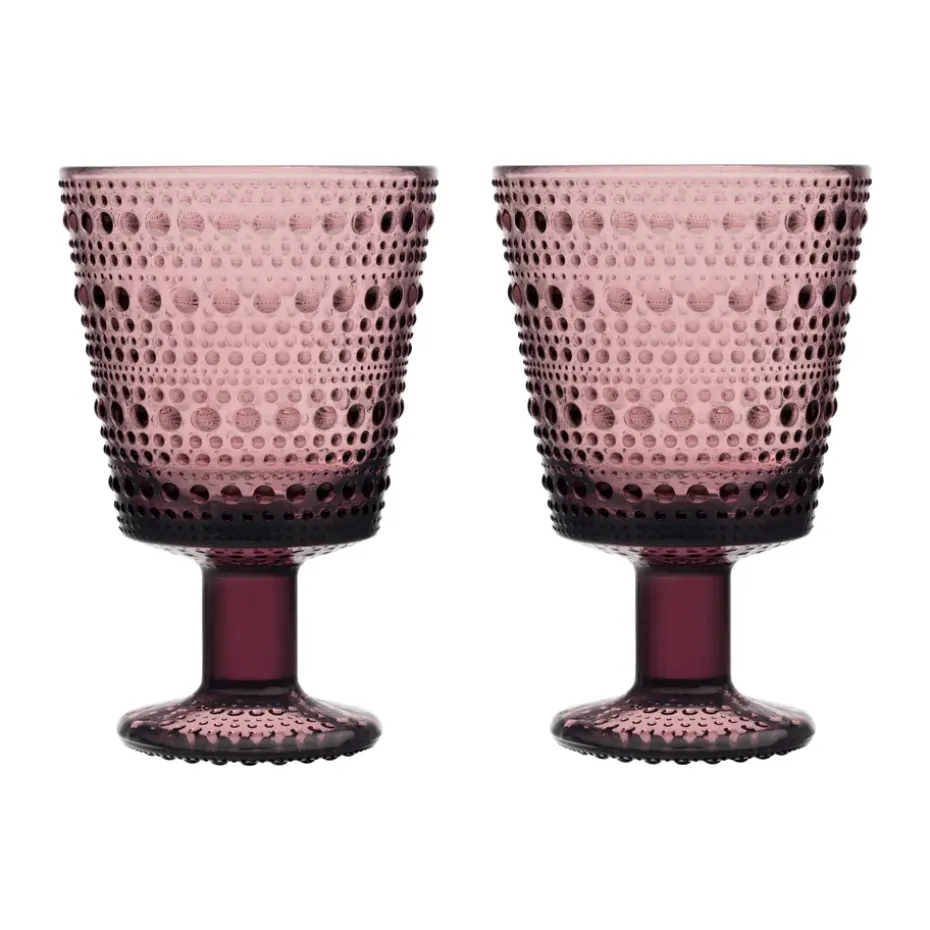 Verre à eau sur pied Kastehelmi 26cl lot de 2, Callune