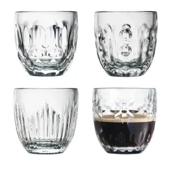 Verre à expresso Troquet 10 cl, 4 pièces, Transparent