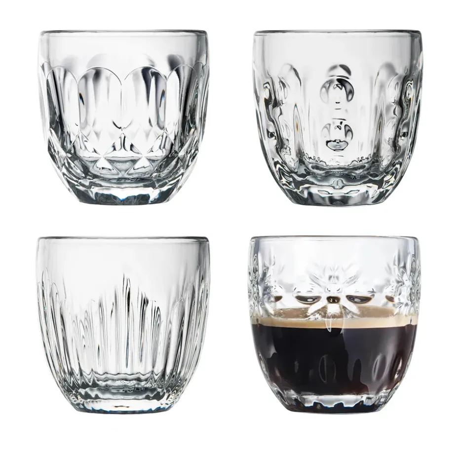 Verre à expresso Troquet 10 cl, 4 pièces, Transparent