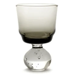 Verre à pied Eternal snow S Ø6,3 cm, Gris fumé