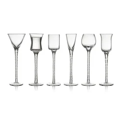 Verre à schnaps Rom 2,5-5 cl 6 pièces, Transparent
