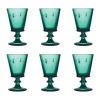 Verre à vin Abeille 24 cl, lot de 6, Vert émeraude