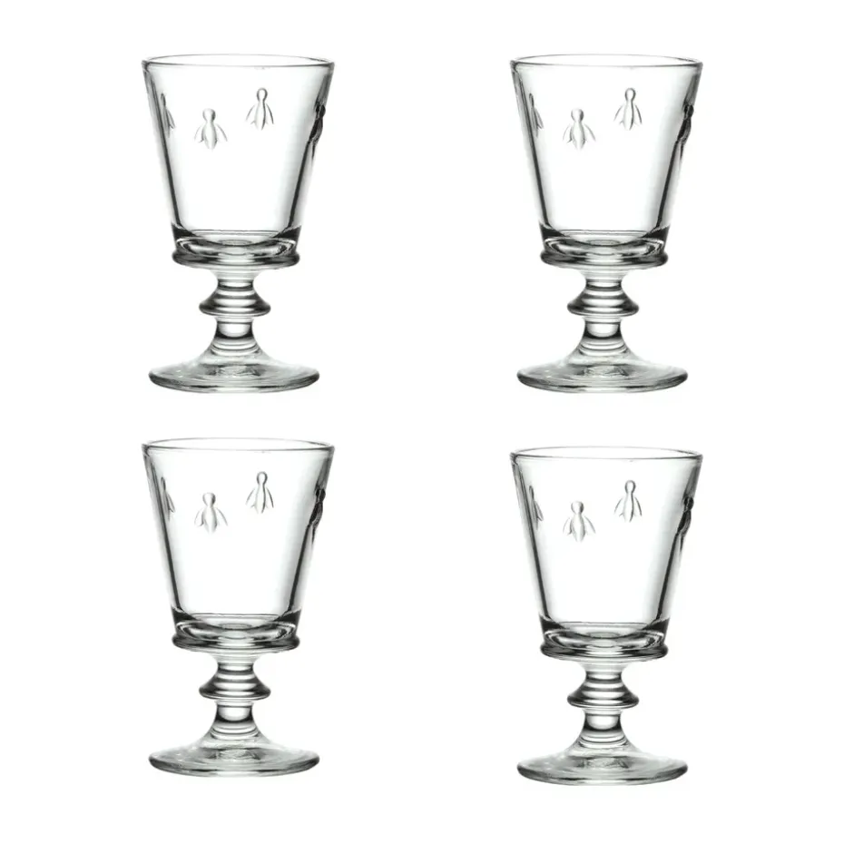 Verre à vin Abeille 24 cl, lot de 4, Transparent