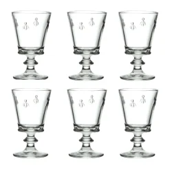 Verre à vin Abeille 24 cl, lot de 6, Transparent
