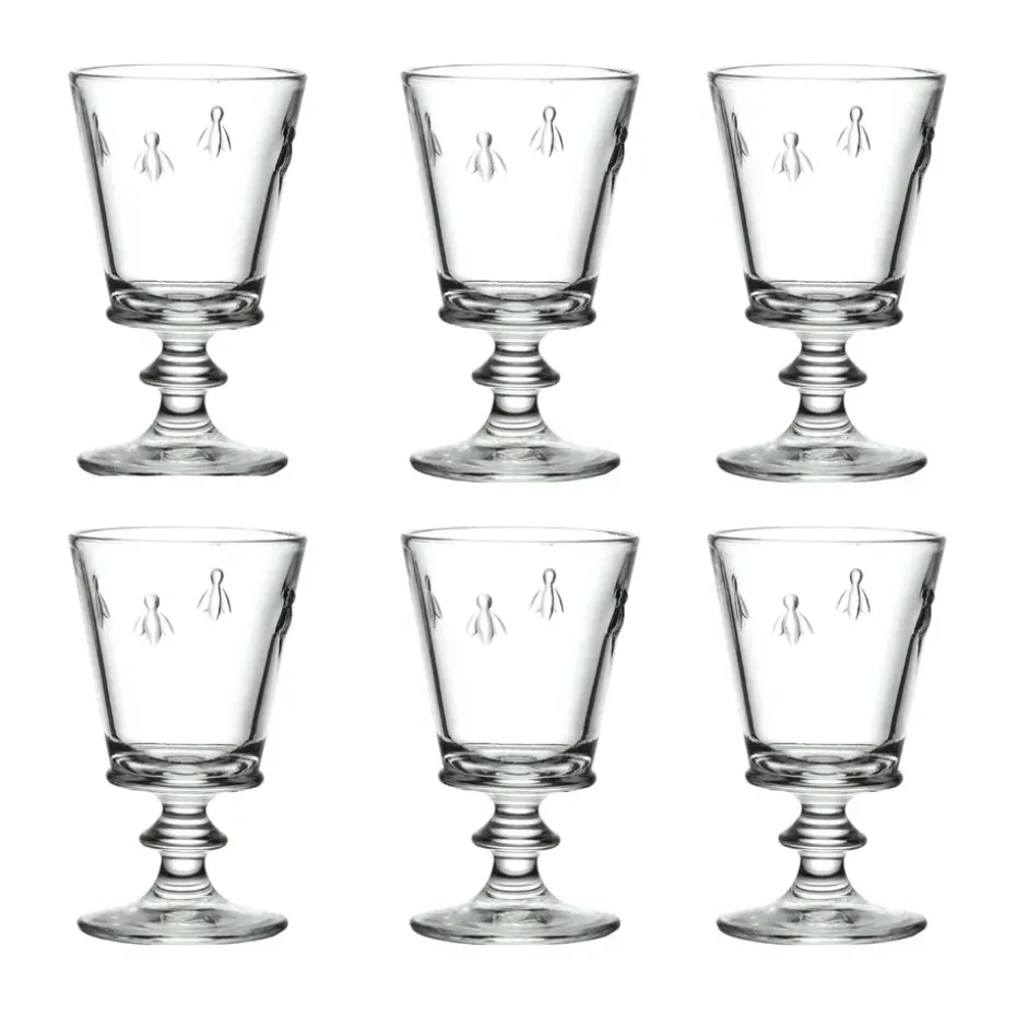 Verre à vin Abeille 24 cl, lot de 6, Transparent