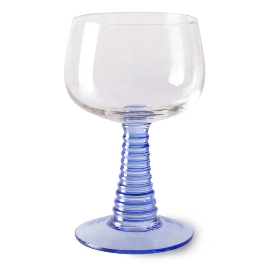Verre à vin haut Swirl, Blue