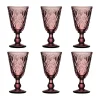 Verre à vin Lyonnais 23 cl, lot de 6, Améthyste