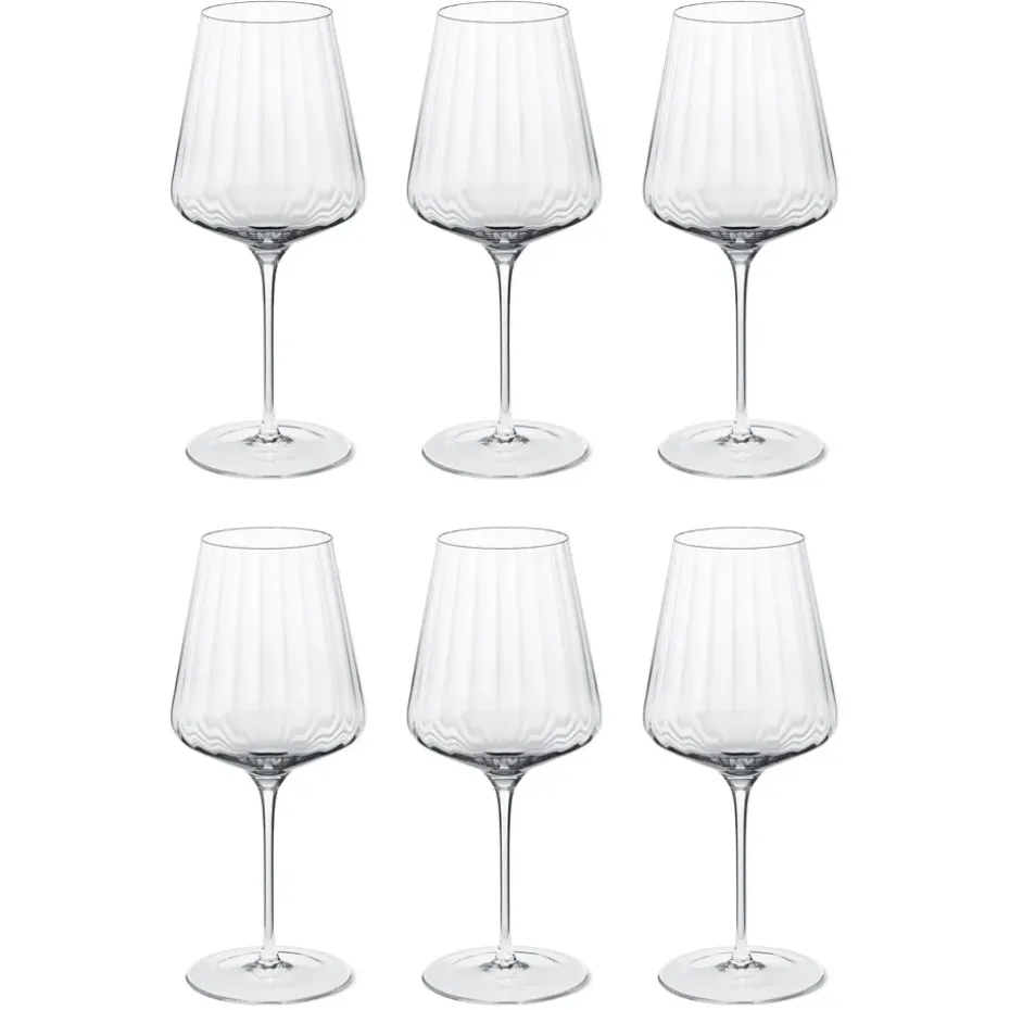 Verre à vin rouge Bernadotte Lot de 6, Cristalline