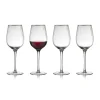 Verre à vin rouge Palermo Gold 40 cl, lot de 4, Transparent-or