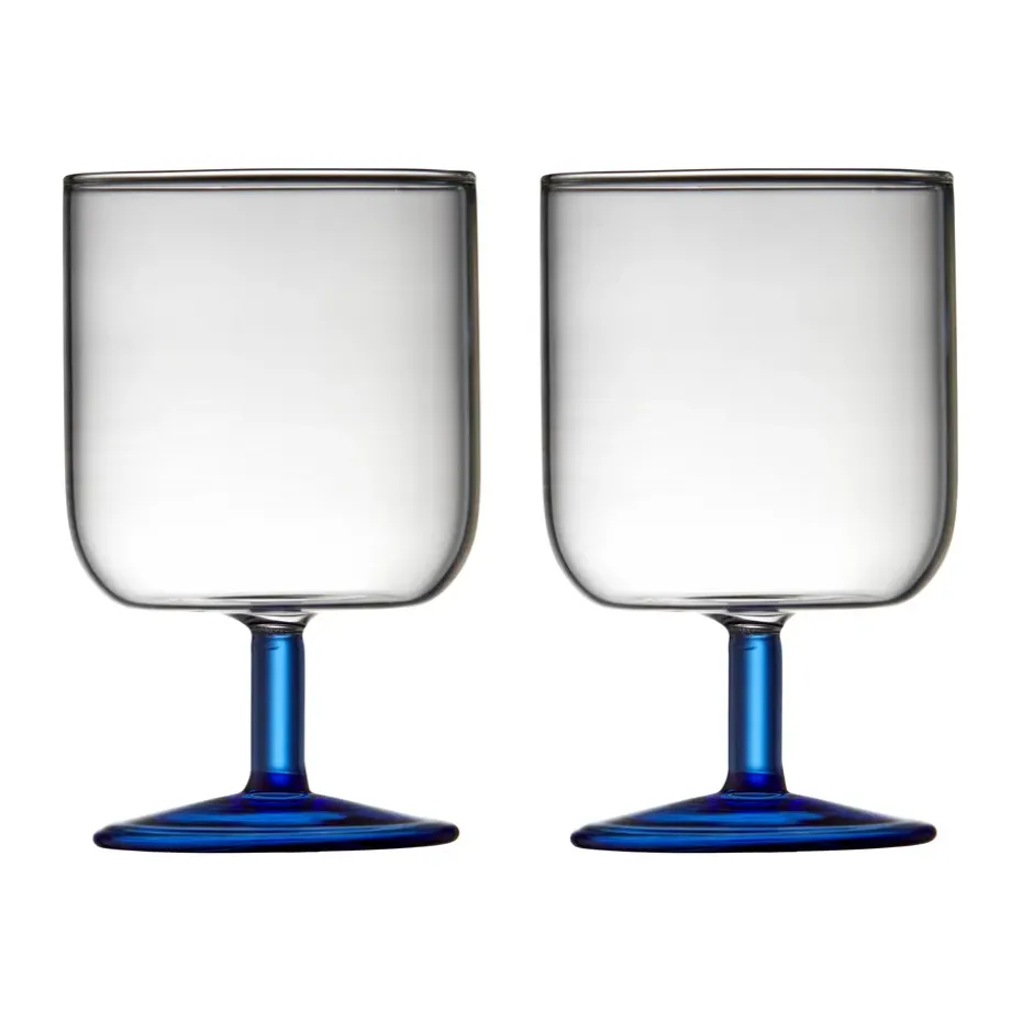 Verre à vin Torino 30 cl lot de 2, Clear-blue