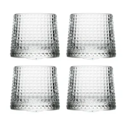 Verre à whiskey Blossom 16 cl, lot de 4, Transparent