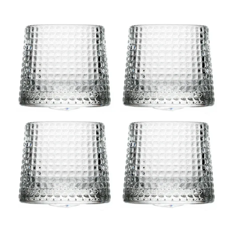 Verre à whiskey Blossom 16 cl, lot de 4, Transparent