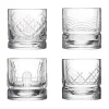 Verre à whisky Dandy 4 pièces, Transparent