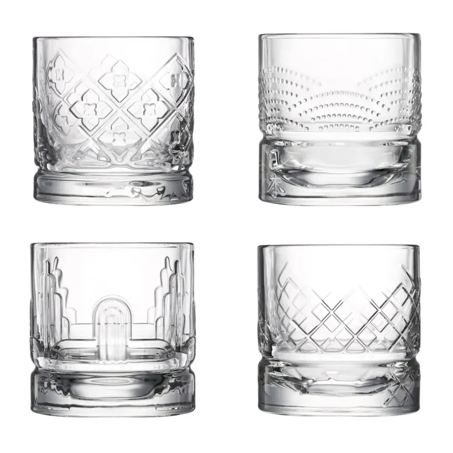 Verre à whisky Dandy 4 pièces, Transparent
