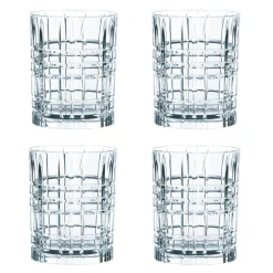 Verre à whisky Square 34 cl lot de 4, 34 cl