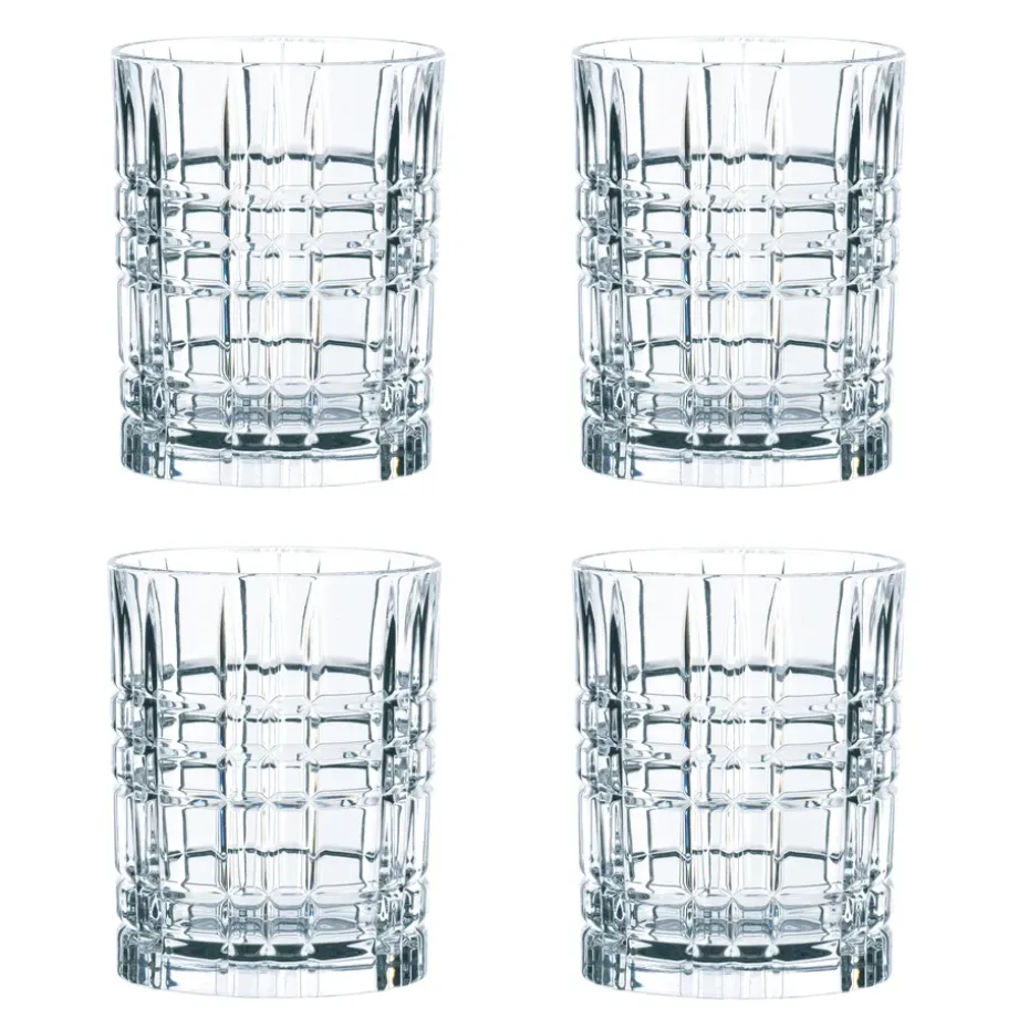 Verre à whisky Square 34 cl lot de 4, 34 cl
