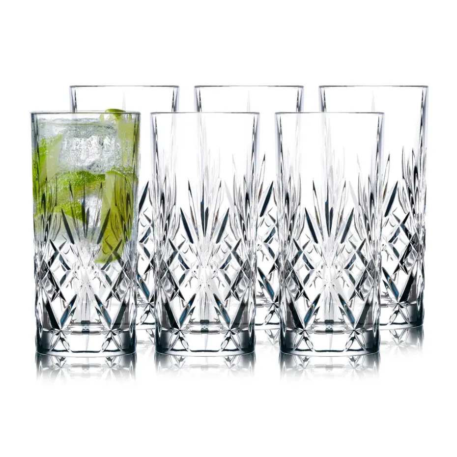 Verre highball Melodia 36 cl, lot de 6, Cristal