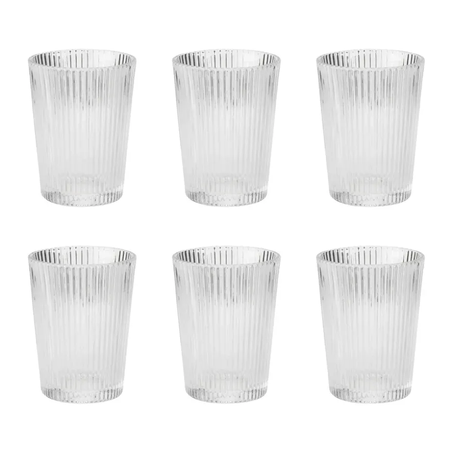 Verre Pilastro 15 cl Lot de 6, Clear