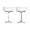 Verre sur pied Ernst, lot de 2, Transparent